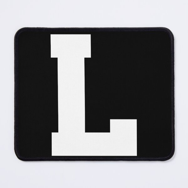 Item preview, Alphabet, White L, Sports letter L designed and sold by TheCultStuff.