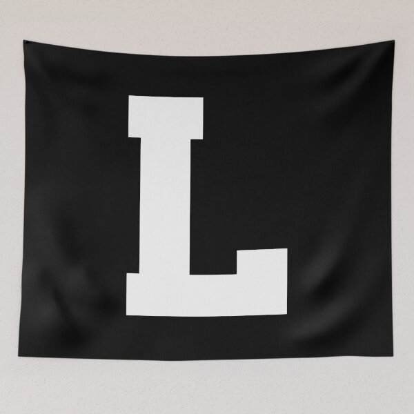 Item preview, Alphabet, White L, Sports letter L designed and sold by TheCultStuff.