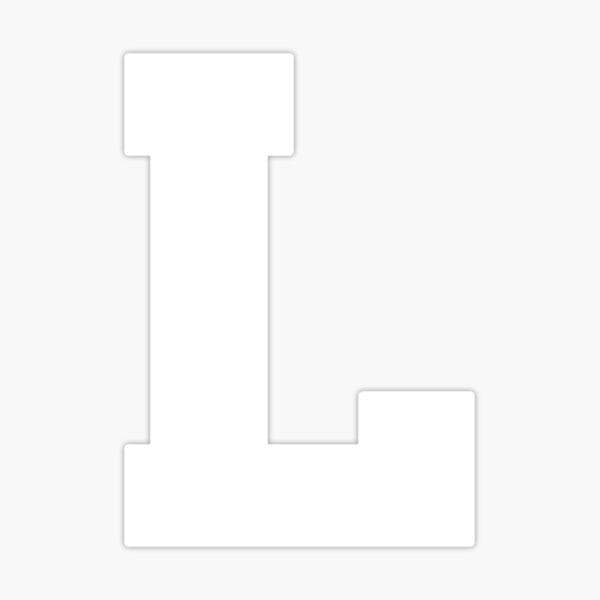 alphabet-white-l-sports-letter-l-sticker-for-sale-by-thecultstuff-redbubble