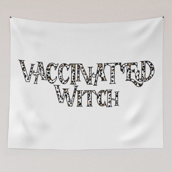 Item preview, Vaccinated Witch Funny Halloween Saying designed and sold by faithinkindness.