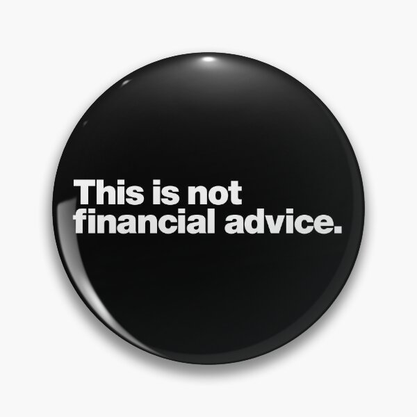 Item preview, This is not financial advice (white) designed and sold by dudethecreator.