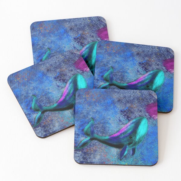 Item preview, Happy Blue Whale Smelling Flower designed and sold by Jane Domenech.