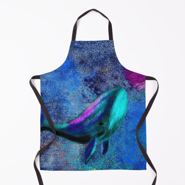 Item preview, Happy Blue Whale Smelling Flower designed and sold by Jane Domenech.