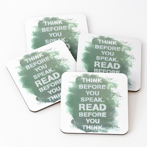 Item preview, Think before you speak. Read before you think. designed and sold by Aqua-Diamond.