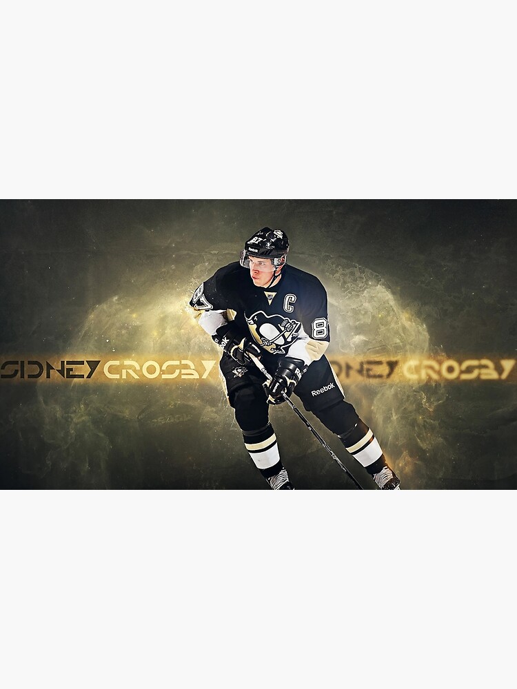 Sidney Crosby 87 Pittsburgh Penguins player football retro poster