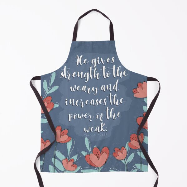 Item preview, Isaiah 40:29 with flowers and leaves designed and sold by Isabelle Verona.