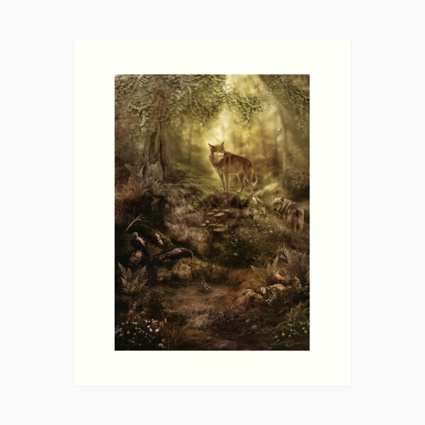 The Kin, Wolves in the Forest Art Print