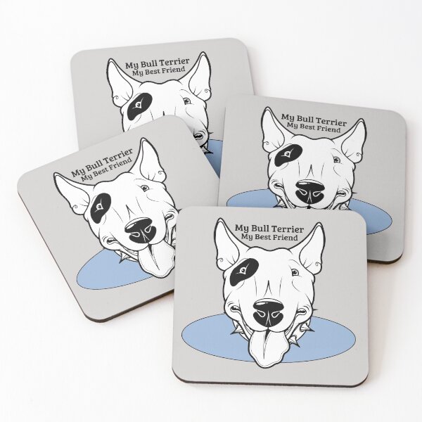 Item preview, My Bull Terrier Dog My Best Friend Blue Graphic designed and sold by 3sistersrock.