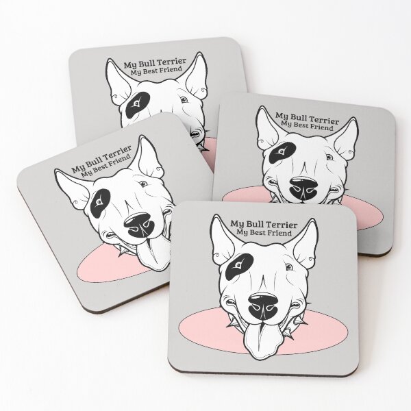 Item preview, My Bull Terrier Dog My Best Friend Pink Graphic designed and sold by 3sistersrock.