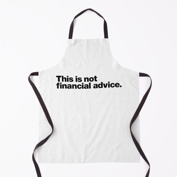 Item preview, This is not financial advice (black) designed and sold by dudethecreator.