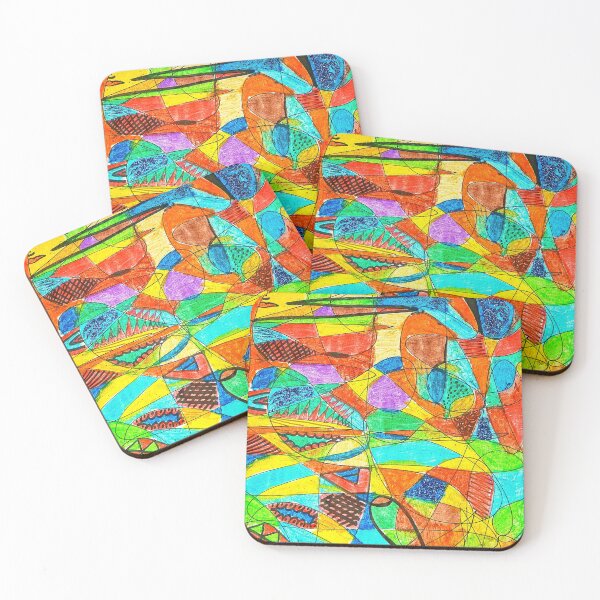Item preview, Vivid hipster abstract art designed and sold by chuckletuckle.