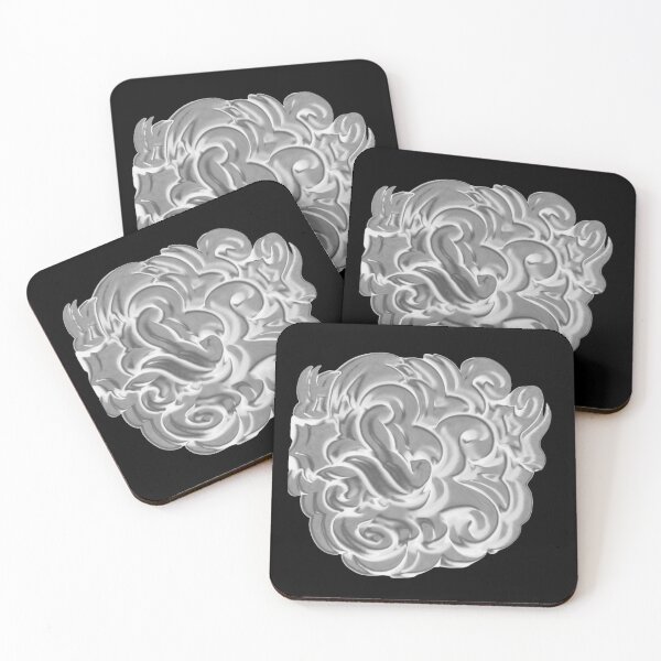 Item preview, grayscale swirls colorful abstract expressionist design designed and sold by DKVanOss.