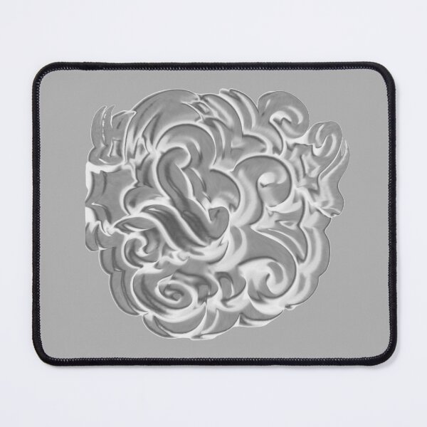 Item preview, grayscale swirls abstract expressionist design designed and sold by DKVanOss.