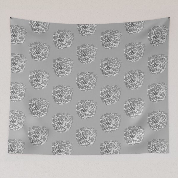 Item preview, grayscale swirls abstract expressionist design designed and sold by DKVanOss.