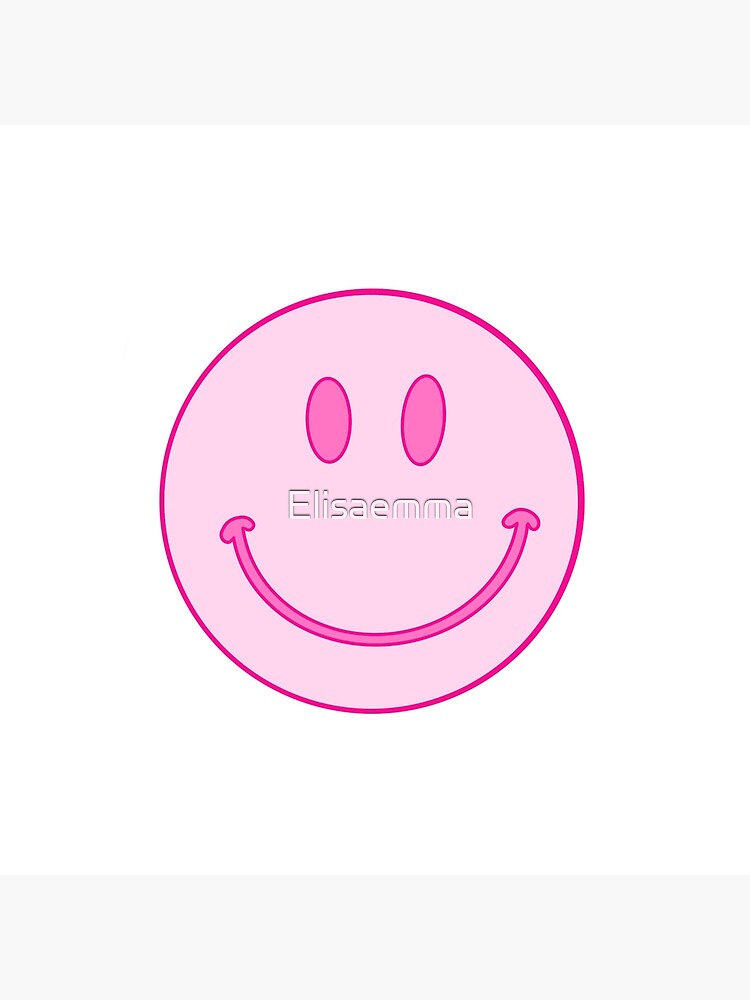 Emoji Christmas, Hot Pink Christmas Ornaments, Smiley, Preppy