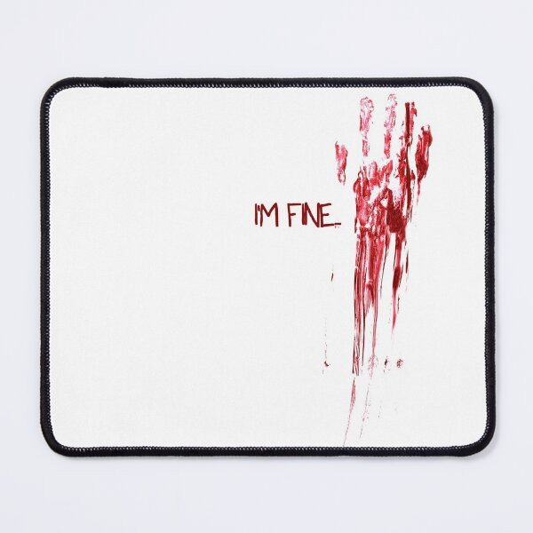 Item preview, I'm fine - Bloody handprint with streaks designed and sold by UDDesign.