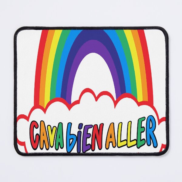 Item preview, Ca Va Bien Aller Sticker & Mask (HD) Small Cloud (Red) designed and sold by Brazz Official.