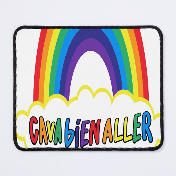Item preview, Ca Va Bien Aller Sticker & Mask (HD) Small Cloud (Yellow) designed and sold by Brazz Official.