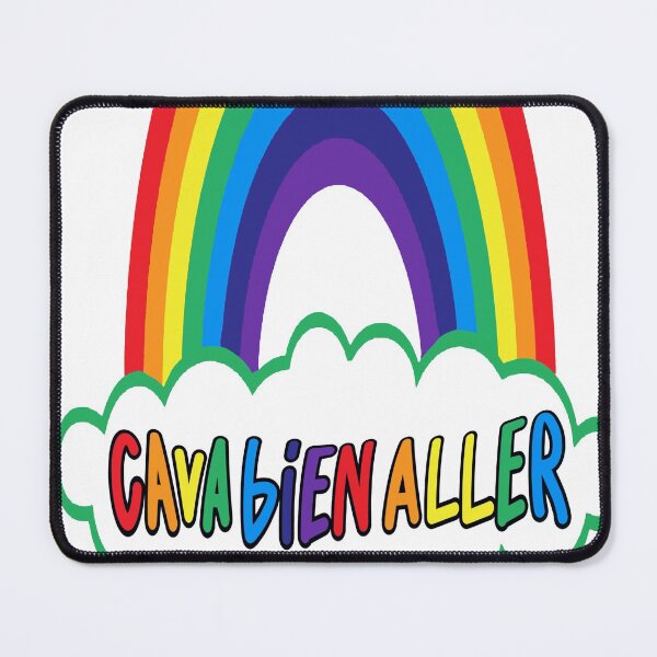 Item preview, Ca Va Bien Aller Sticker & Mask (HD) Small Cloud (Green) designed and sold by Brazz Official.