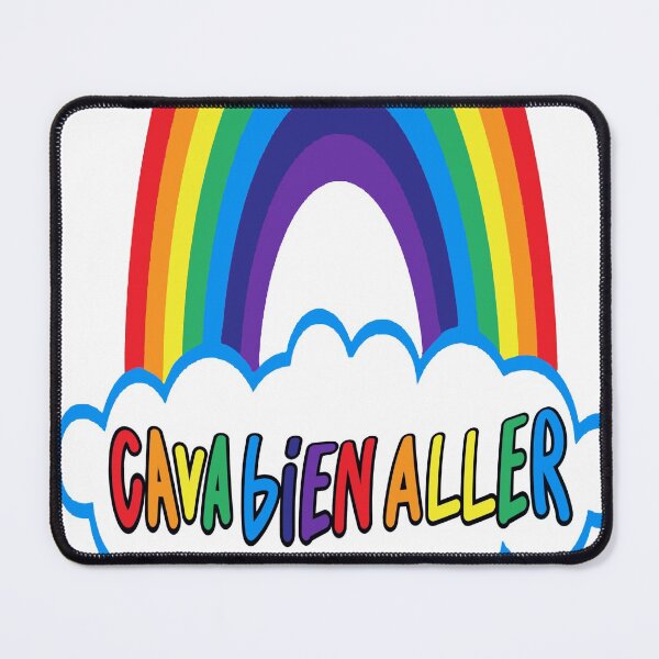 Item preview, Ca Va Bien Aller Sticker & Mask (HD) Small Cloud (Blue) designed and sold by Brazz Official.
