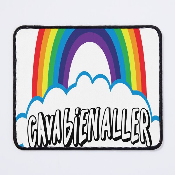 Item preview, Ca Va Bien Aller Sticker & Mask (HD) Big Cloud (Blue & Shadow) designed and sold by Brazz Official.