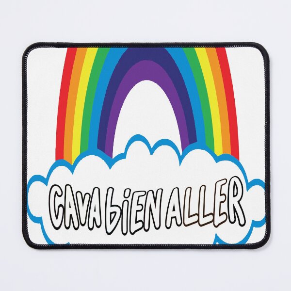 Item preview, Ca Va Bien Aller Sticker & Mask (HD) Small Cloud (Blue & No Shadow) designed and sold by Brazz Official.