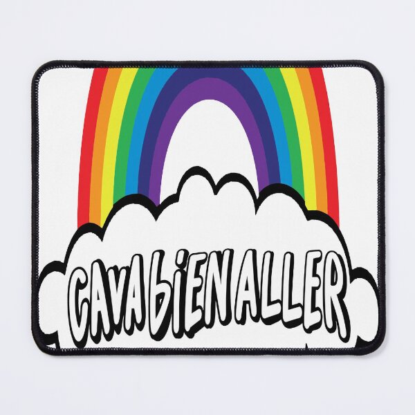 Item preview, Ca Va Bien Aller Sticker & Mask (HD) Big Cloud (Black & Shadow) Transparent designed and sold by Brazz Official.