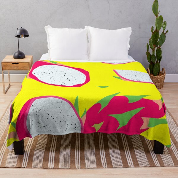 Item preview, Dragon fruit on yellow background designed and sold by Juliarch.