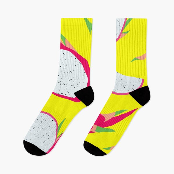 Item preview, Dragon fruit on yellow background designed and sold by Juliarch.