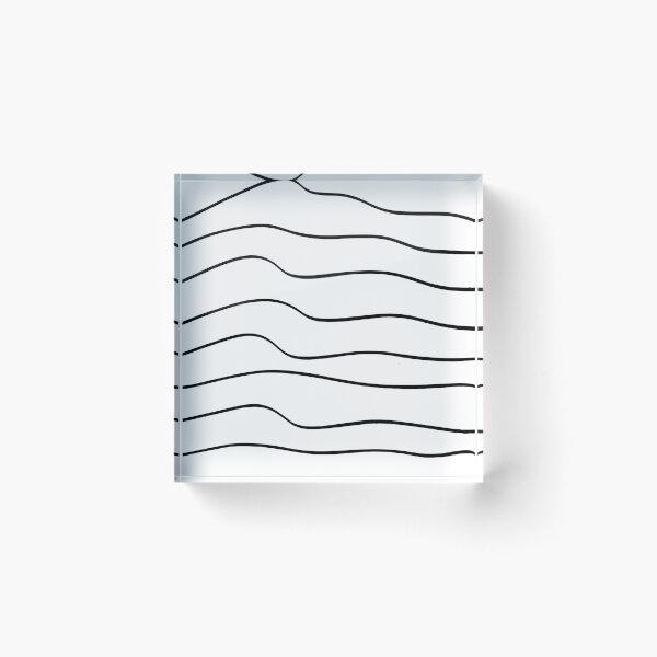 Item preview, Modern simple trendy wiggle black and white hand drawn striped pattern designed and sold by UDDesign.