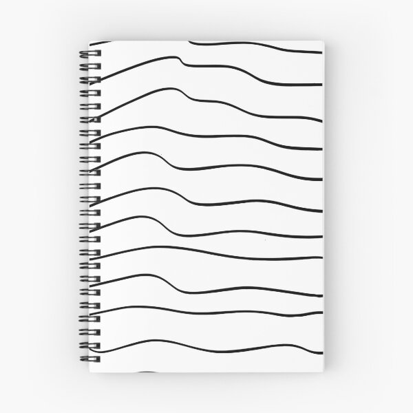 Item preview, Modern simple trendy wiggle black and white hand drawn striped pattern designed and sold by UDDesign.
