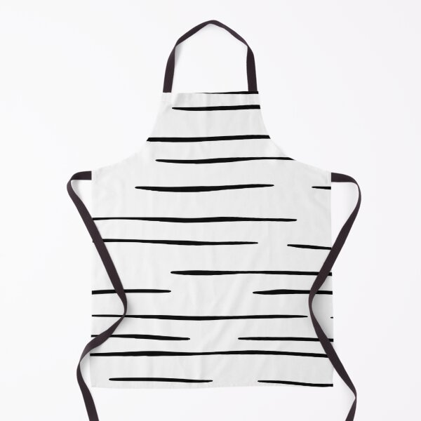 Item preview, Modern simple trendy wiggle black and white hand drawn striped pattern designed and sold by UDDesign.