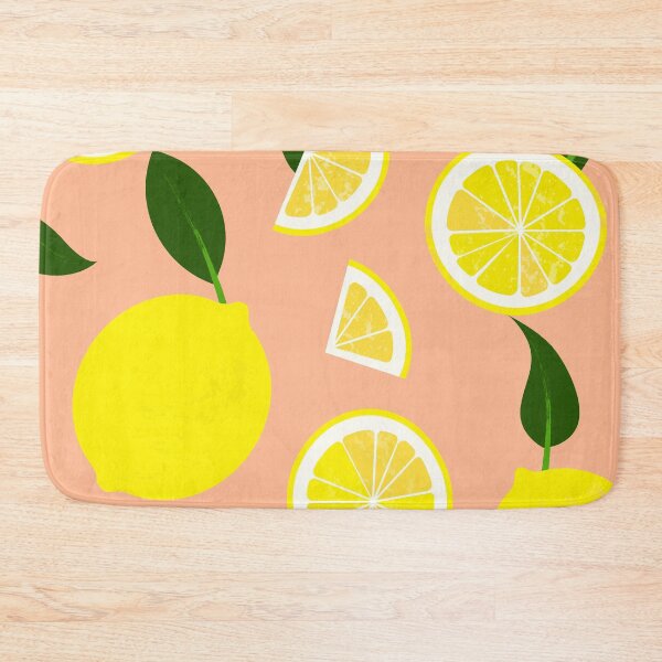 Item preview, Lemons on powder orange background designed and sold by Juliarch.