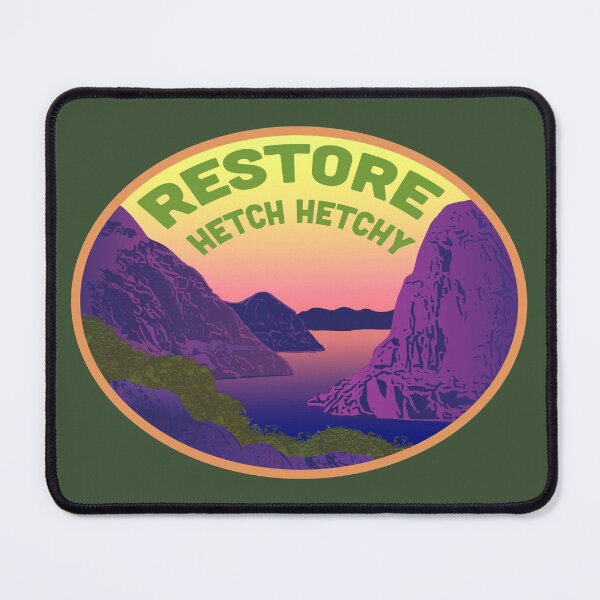Item preview, Restore Hetch Hetchy WPA Style Logo designed and sold by spatiumnatura.