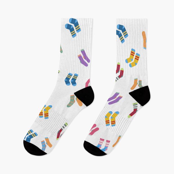 Item preview, Cute socks colorful seamless pattern designed and sold by chuckletuckle.