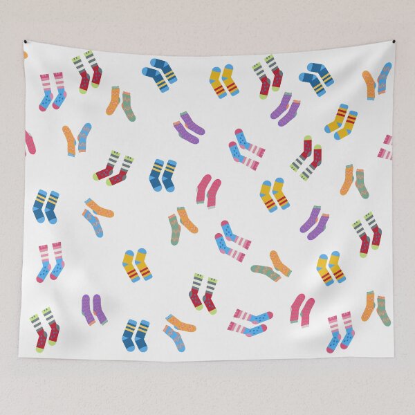 Item preview, Cute socks colorful seamless pattern designed and sold by chuckletuckle.