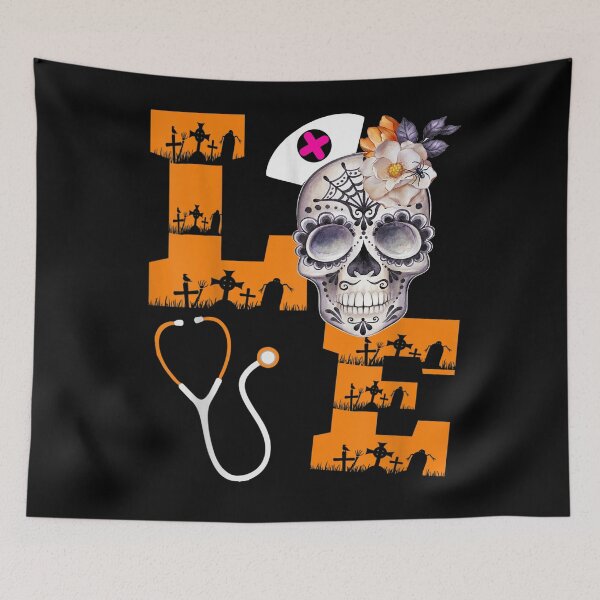 Item preview, Scary  Nurse Halloween Funny Gift Vintage retro usa designed and sold by Dadya.