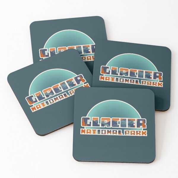 Item preview, Glacier Retro WPA Style Logo designed and sold by spatiumnatura.