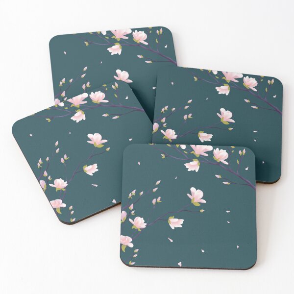 Item preview, Magnolia on Dark Teal designed and sold by Juliarch.