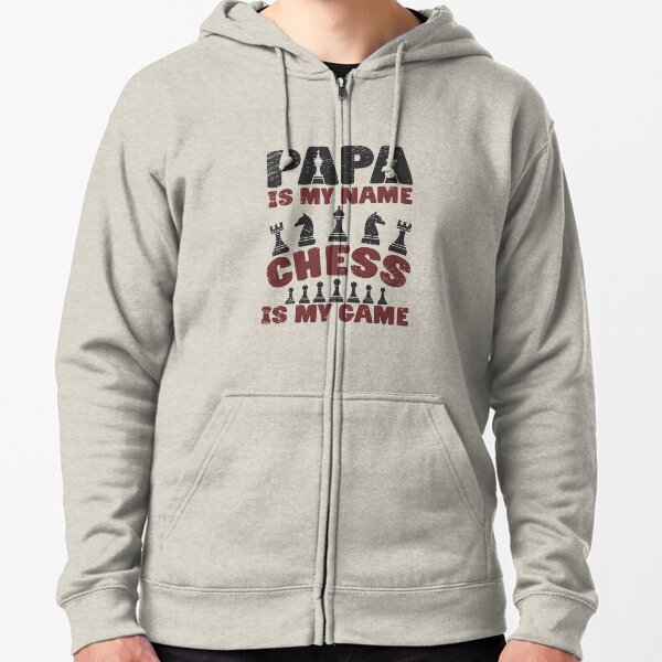 Chess Lovers Board Games Dad Chess Players Zipped Hoodie