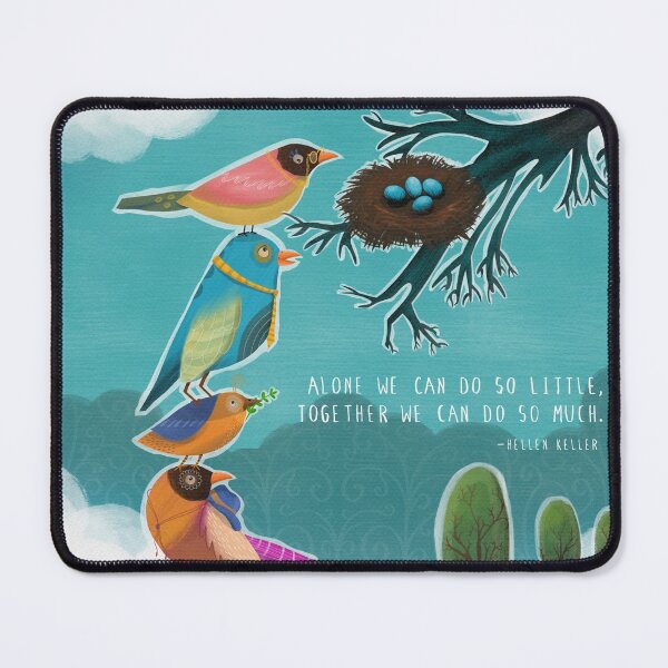 Item preview, Together we can do so much - Bird print designed and sold by Annette Kraus.