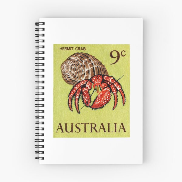 Item preview, 1966 AUSTRALIA Hermit Crab Postage Stamp designed and sold by retrographics.