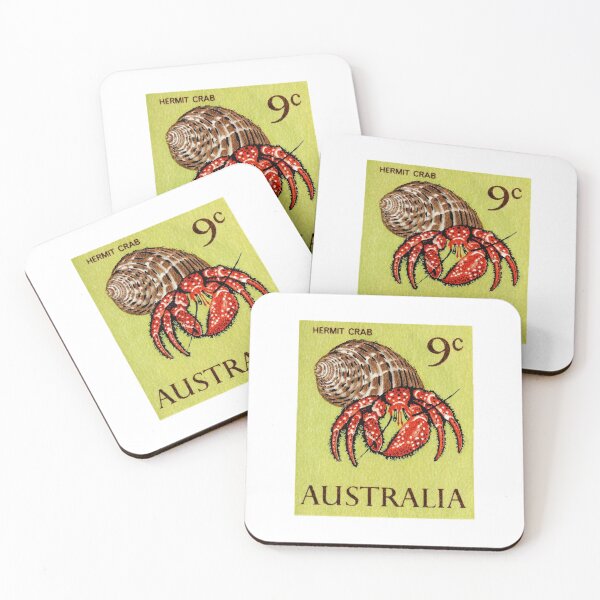 Item preview, 1966 AUSTRALIA Hermit Crab Postage Stamp designed and sold by retrographics.