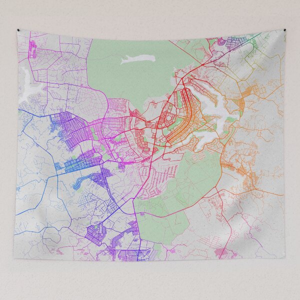 Item preview, Brasilia City Map of Brazil - Colorful designed and sold by deMAP.