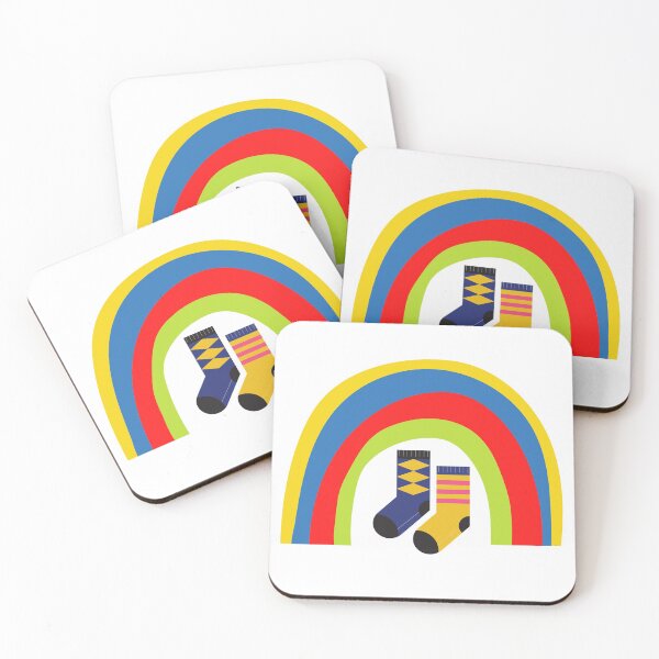 Artikelvorschau, Kawaii süße Regenbogensocken entworfen und verkauft von chuckletuckle.
