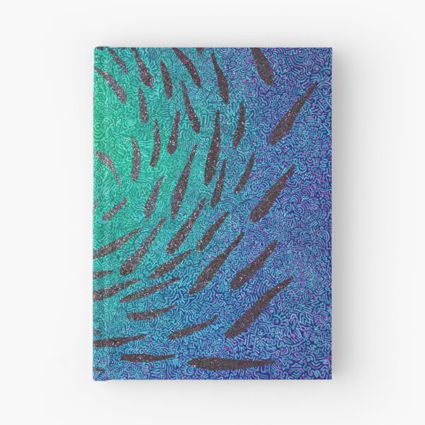 Item preview, Shoal of fish in a turquoise mandala ocean designed and sold by LindsayCat.