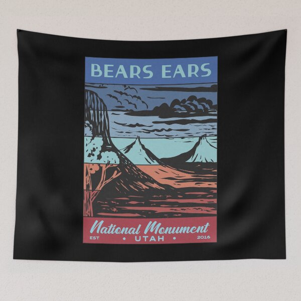 Artikelvorschau, Bears Ears National Monument Retro Sonnenuntergang entworfen und verkauft von JordanHolmes.