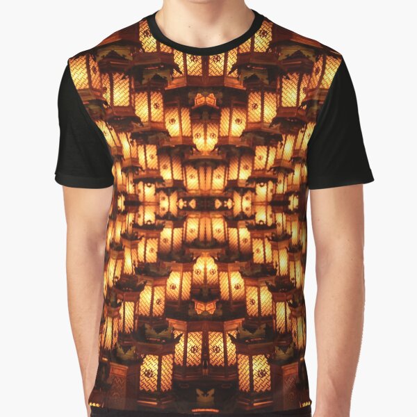 Golden Lantern Lights At Night Graphic T-Shirt