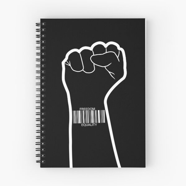 Item preview, barcode sticker on a clenched fist on a black background designed and sold by vilma3000.
