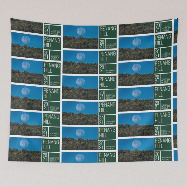 Item preview, Moonrise over Penang Hill UNESCO Biosphere Reserve  designed and sold by David ST Loh Images.